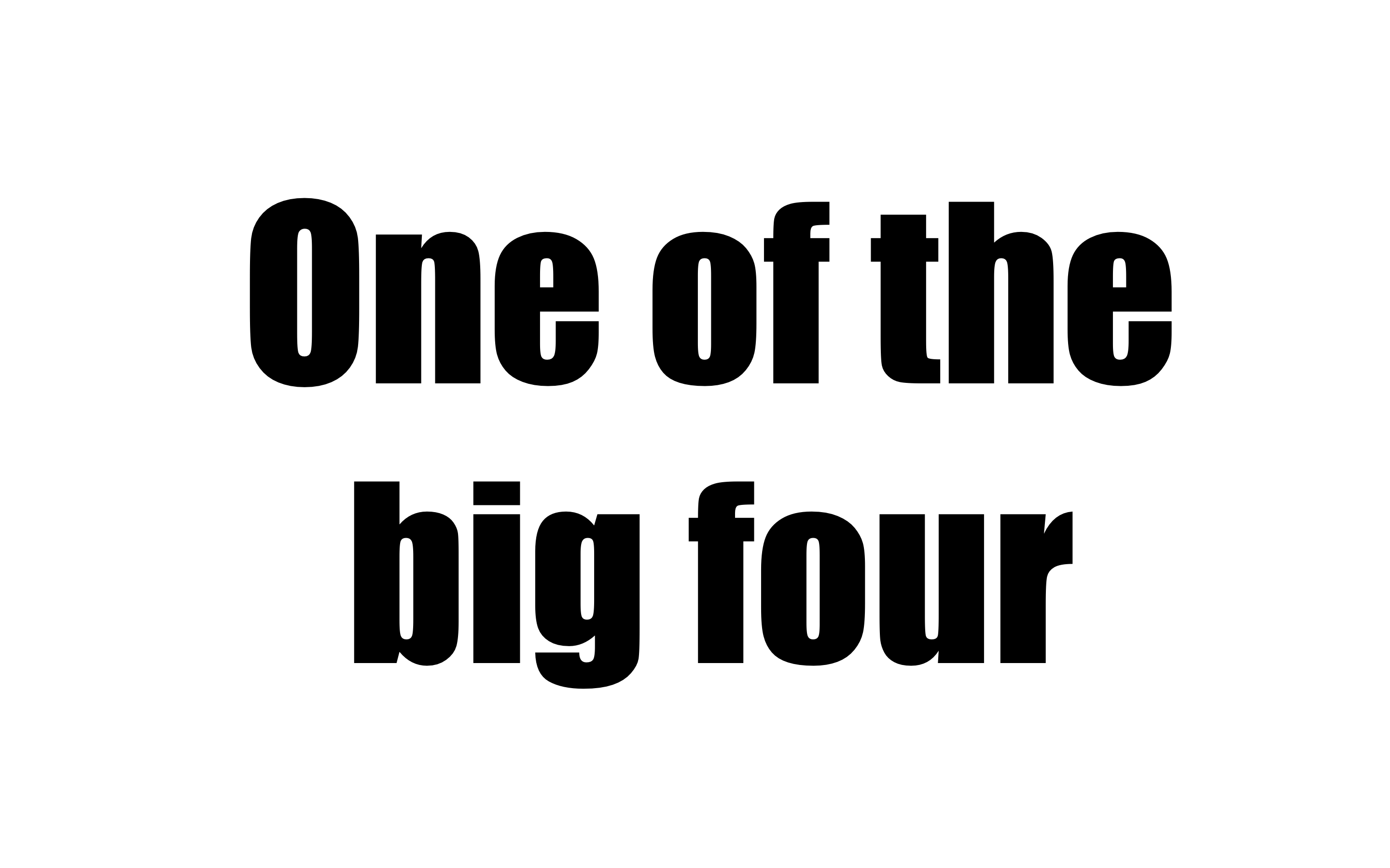 Big four-2