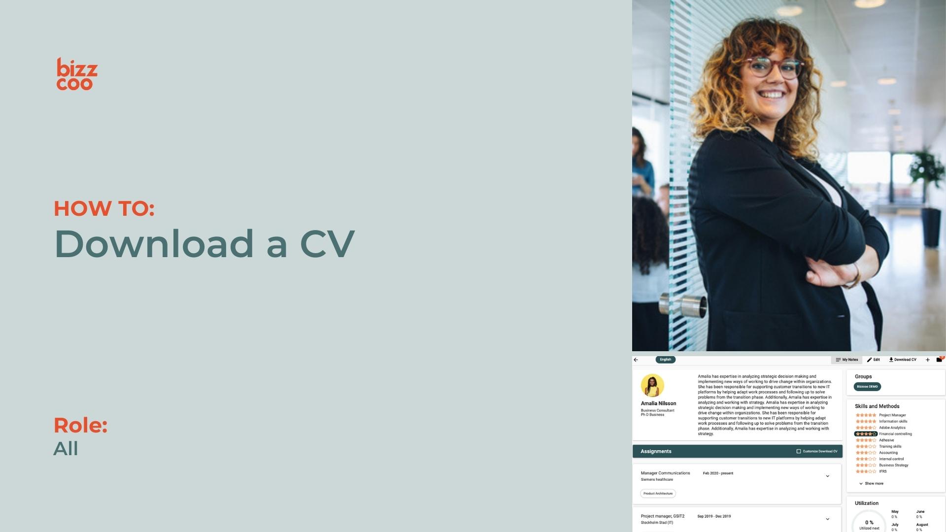 How to download a CV