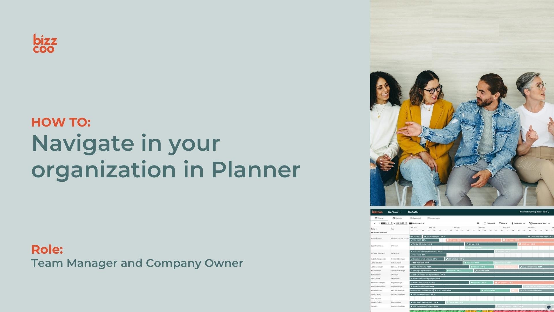 HOW TO Navigate in your Organization in Planner